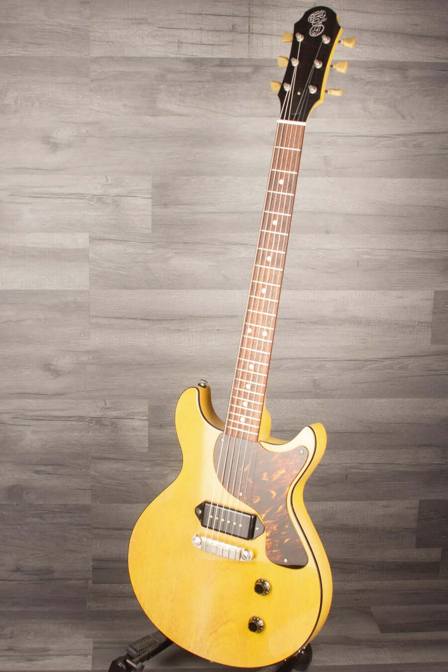 Patrick James Eggle Macon Junior DC Electric Guitar - TV Yellow s#30518