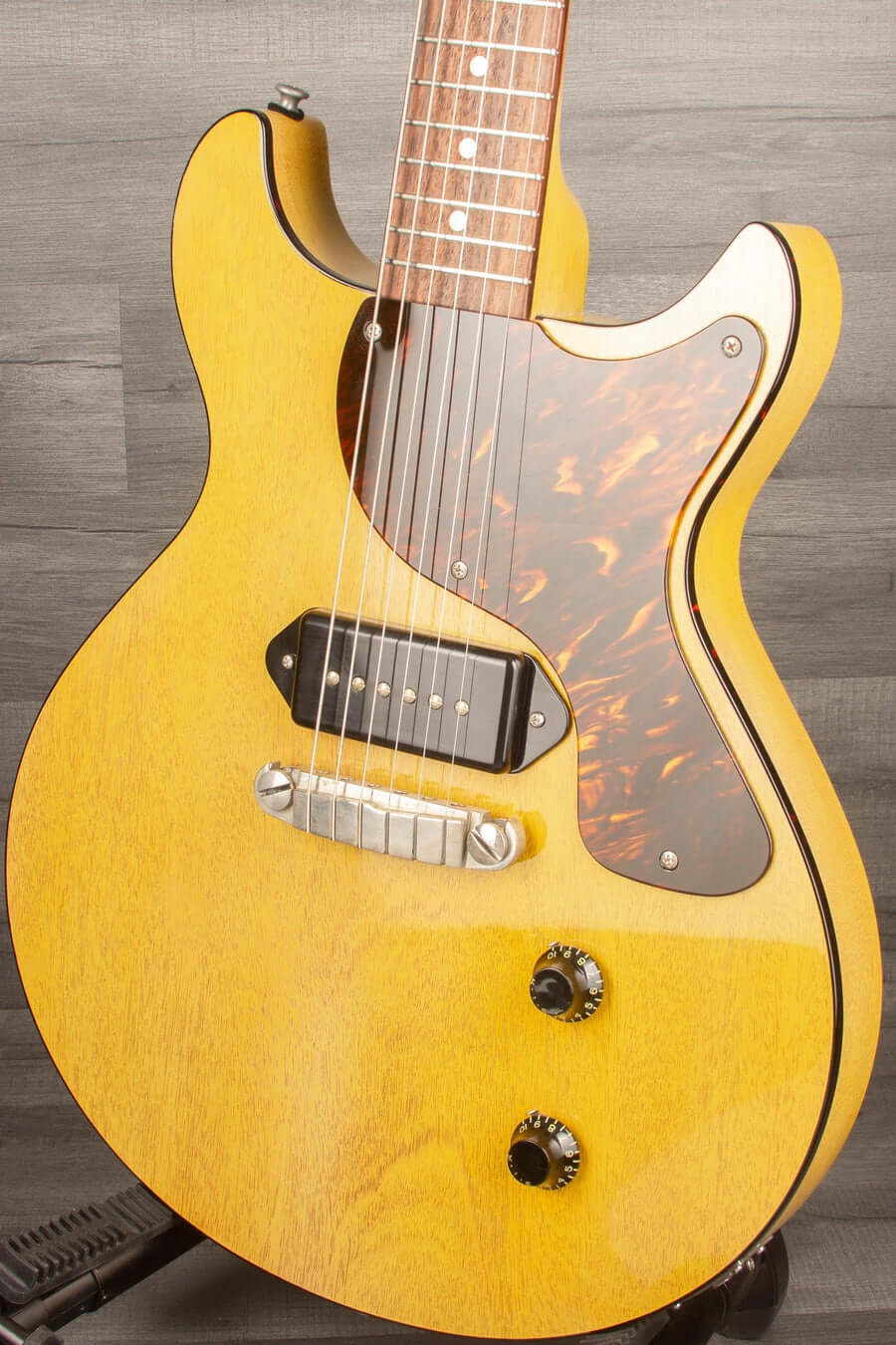 Patrick James Eggle Macon Junior DC Electric Guitar - TV Yellow s#30518