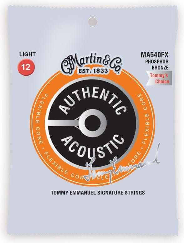 Martin FX Phosphor Bronze Flexible Core Acoustic Guitar Strings 12-54
