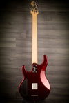 MusicMan Silhouette Bass 6, Maple Neck , Candy Red - MusicStreet