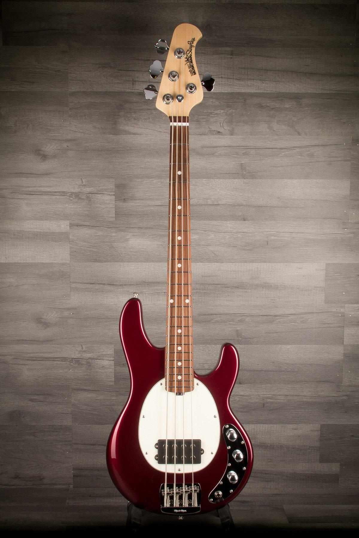 MusicMan StingRay Short Scale Bass Guitar - Raspberry Pearl