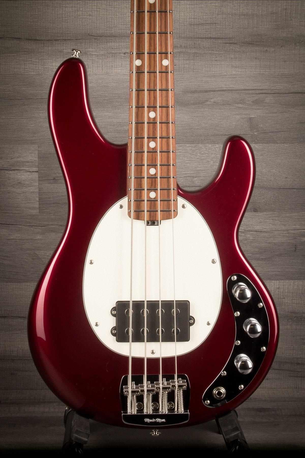 MusicMan StingRay Short Scale Bass Guitar - Raspberry Pearl