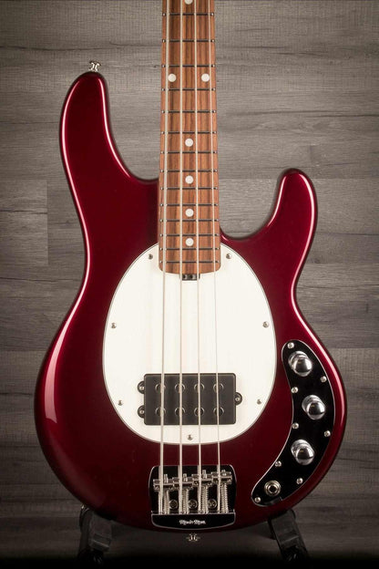 MusicMan StingRay Short Scale Bass Guitar - Raspberry Pearl