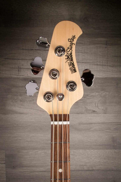 MusicMan StingRay Short Scale Bass Guitar - Raspberry Pearl