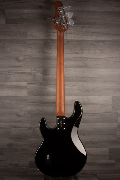 Sterling by MusicMan Stingray Bass Guitar - Black, Roasted Maple