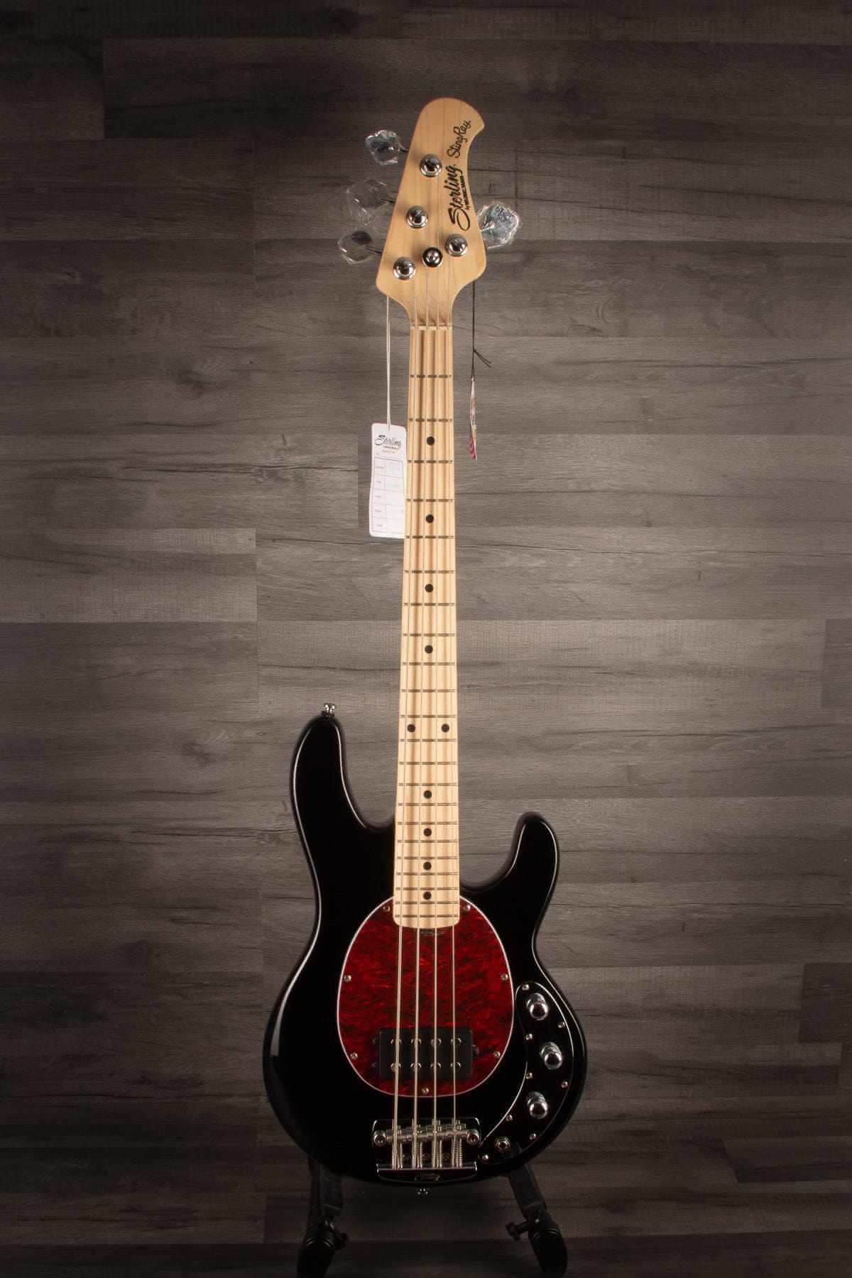 Sterling Stingray Short Scale Bass Guitar - Black (Slight Mark on Top)