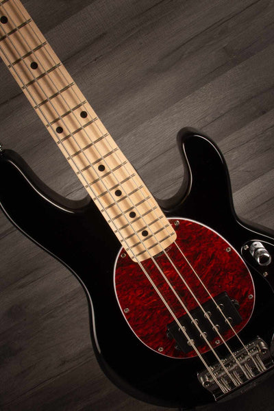 Sterling Stingray Short Scale Bass Guitar - Black (Slight Mark on Top)