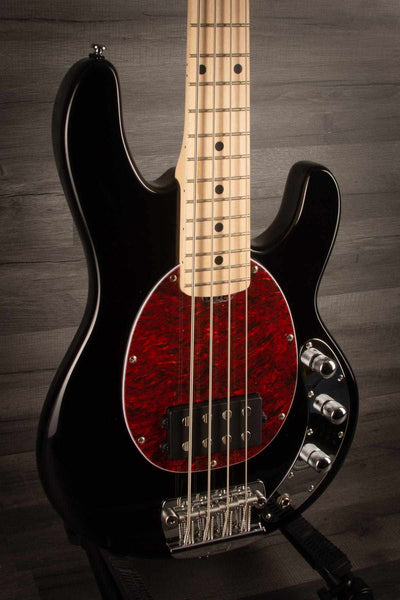 Sterling Stingray Short Scale Bass Guitar - Black (Slight Mark on Top)