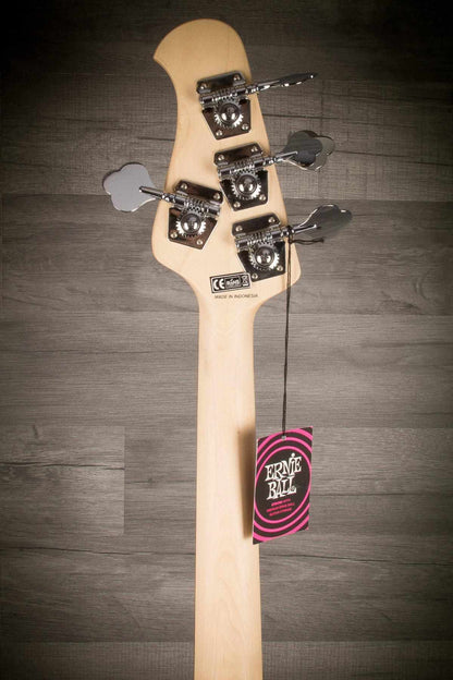 Sterling Stingray Short Scale Bass Guitar - Olympic White