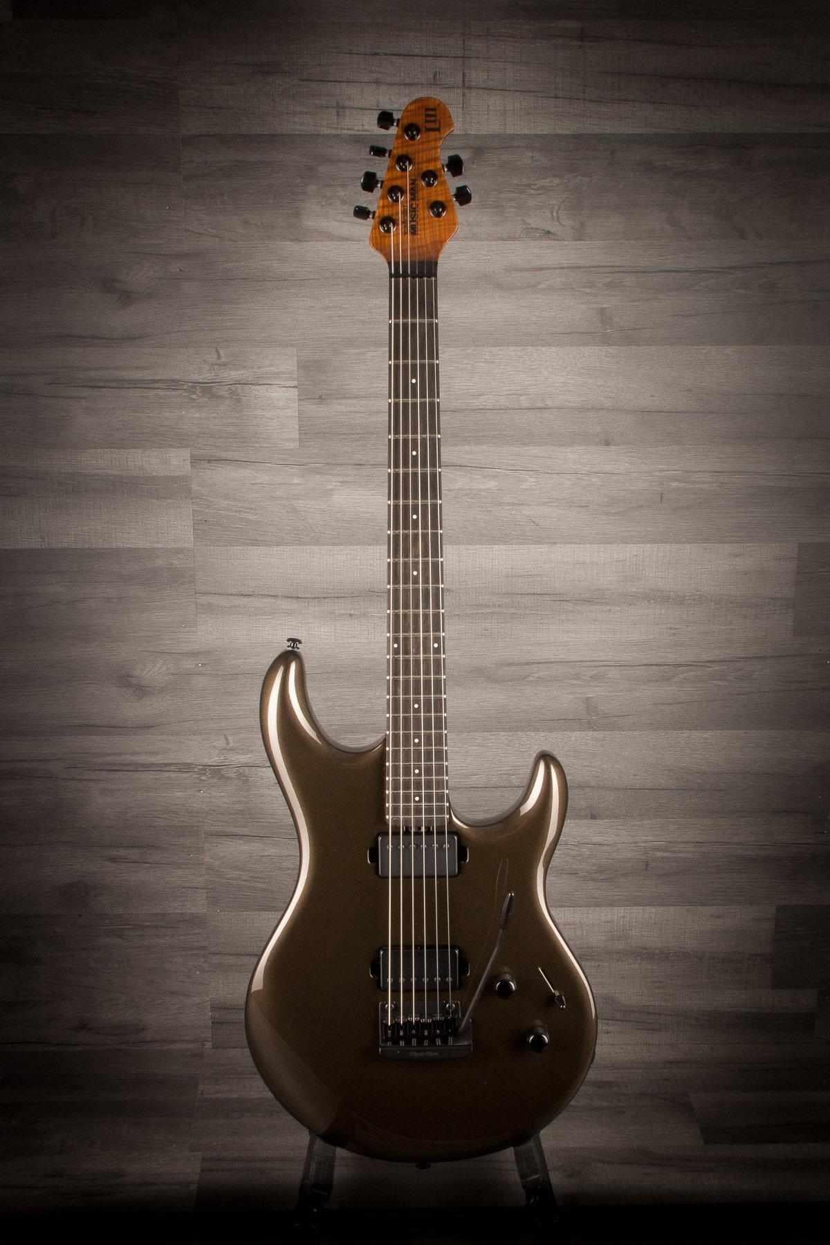 Music Man Luke III HH Olive Pearl, Roasted Maple Neck
