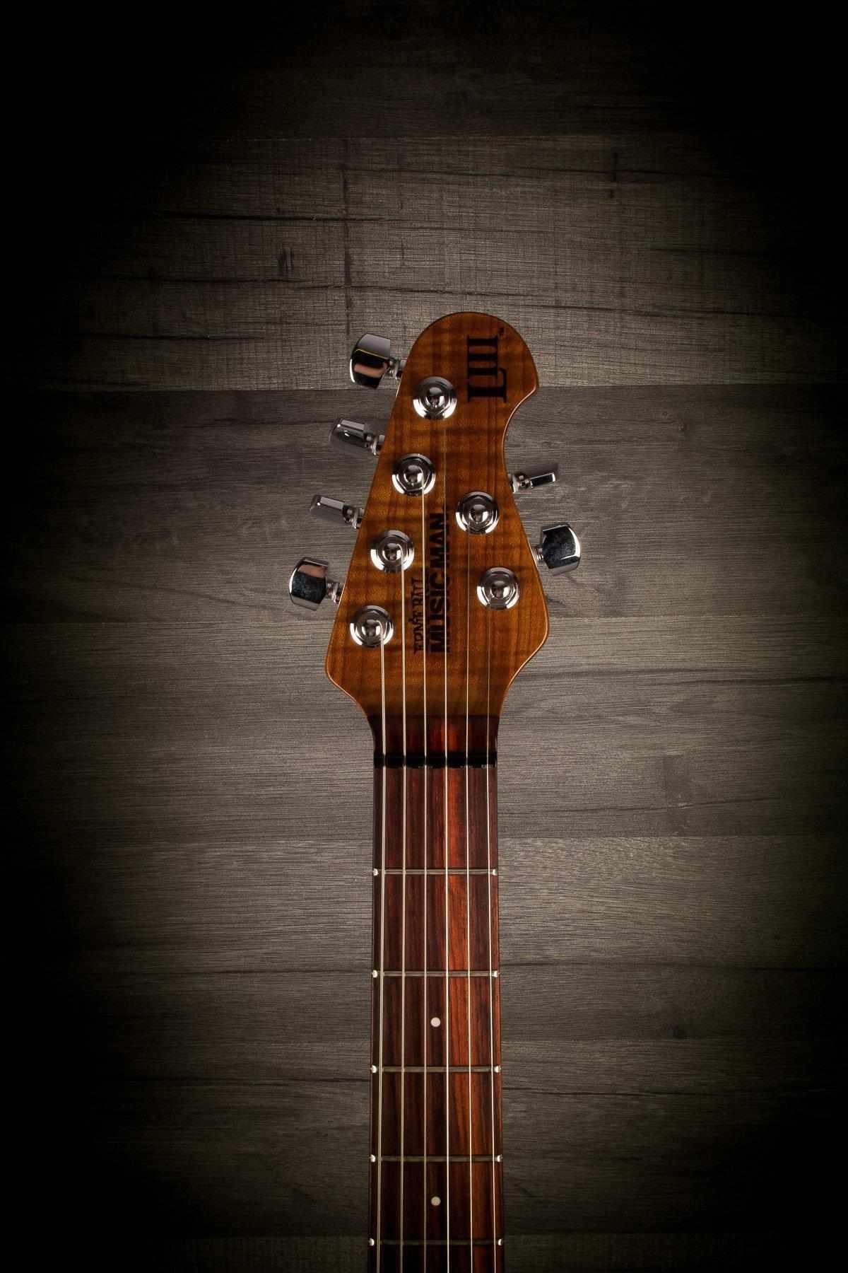 Music Man Luke III HSS Bodhi Blue, Roasted Maple Neck