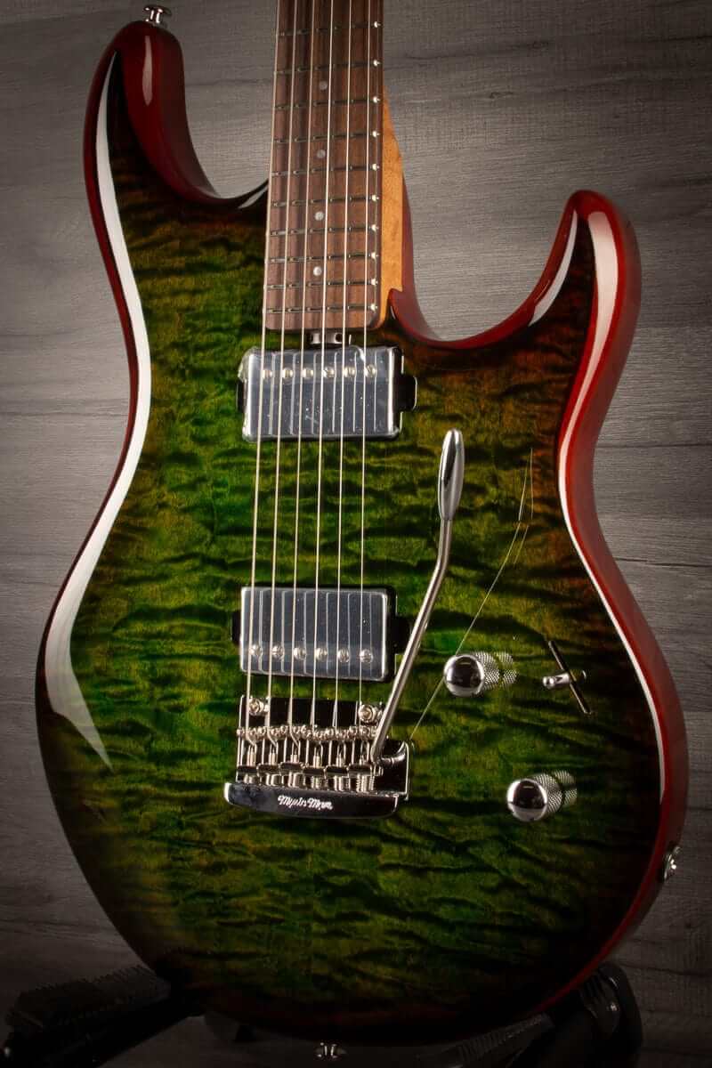 MusicMan Electric Guitar Music Man Luke III Steve Lukather Signature HH - Luscious Green Quilt