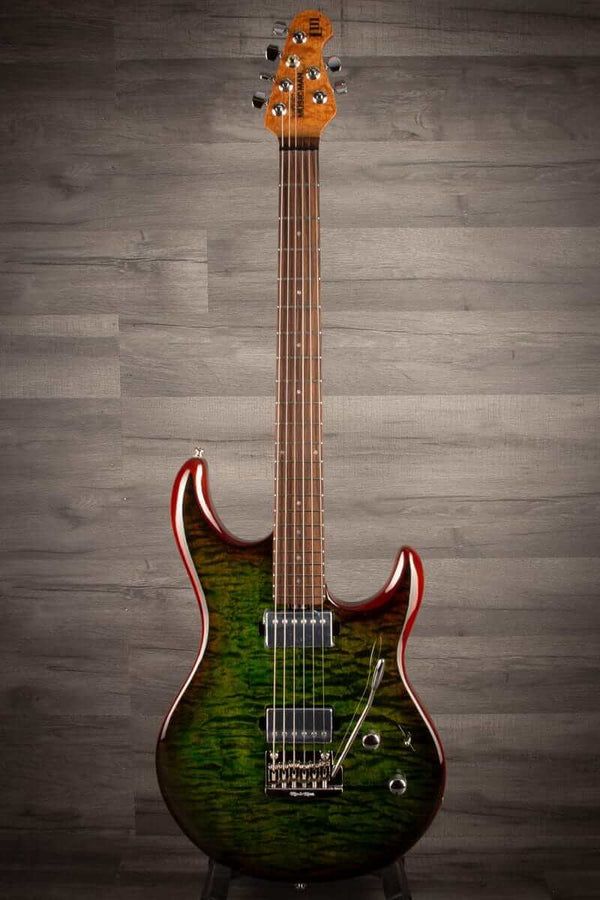 MusicMan Electric Guitar Music Man Luke III Steve Lukather Signature HH - Luscious Green Quilt