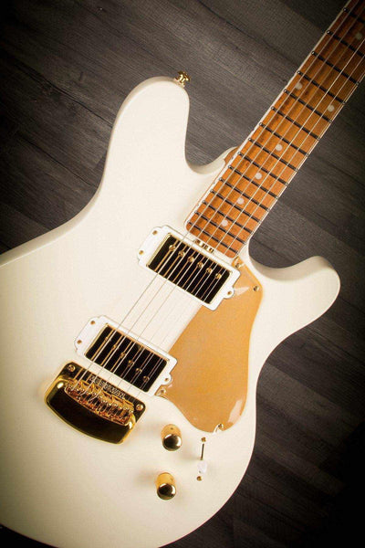 Musicman BFR Valentine Ivory White With Roasted Maple Neck