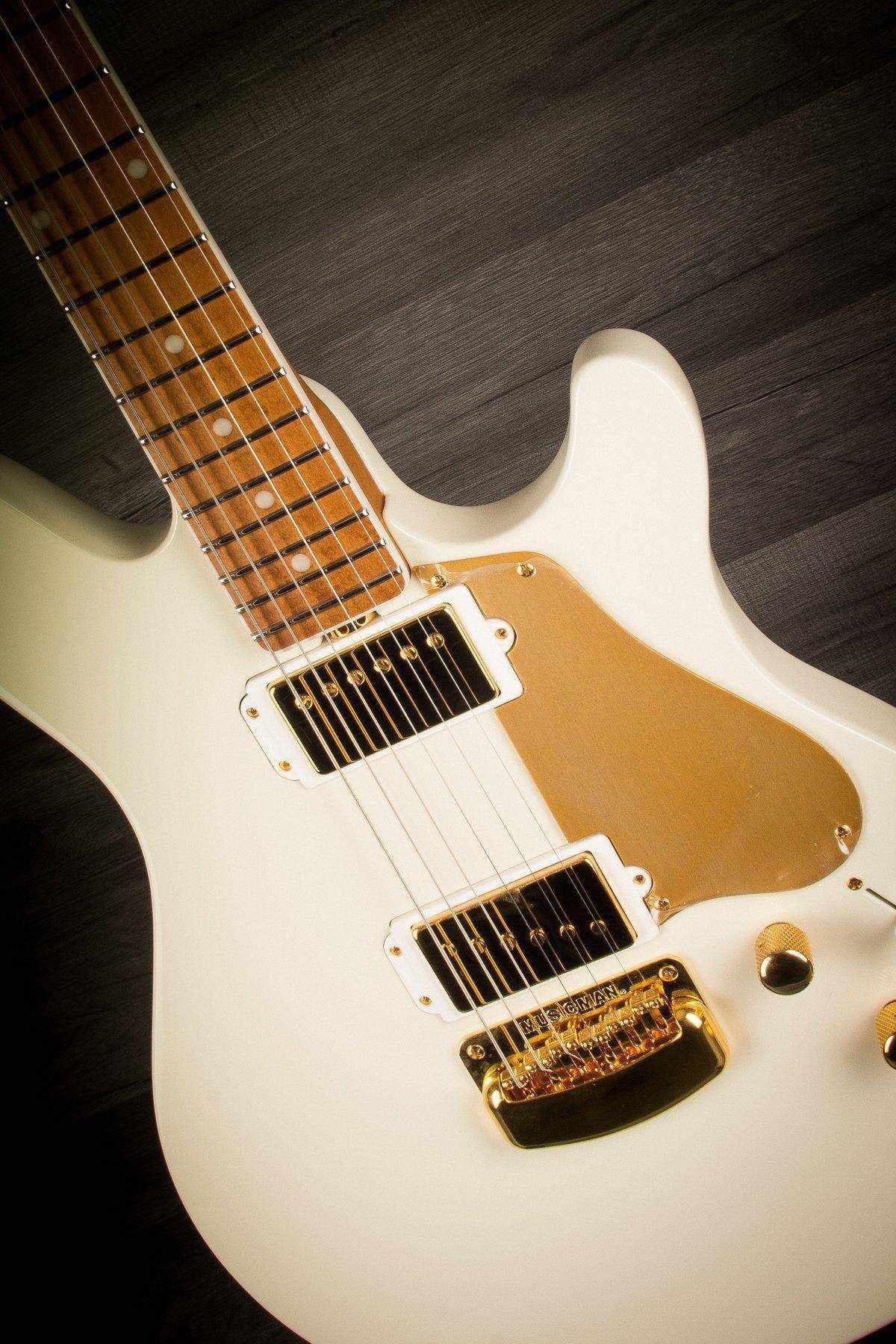 Musicman BFR Valentine Ivory White With Roasted Maple Neck