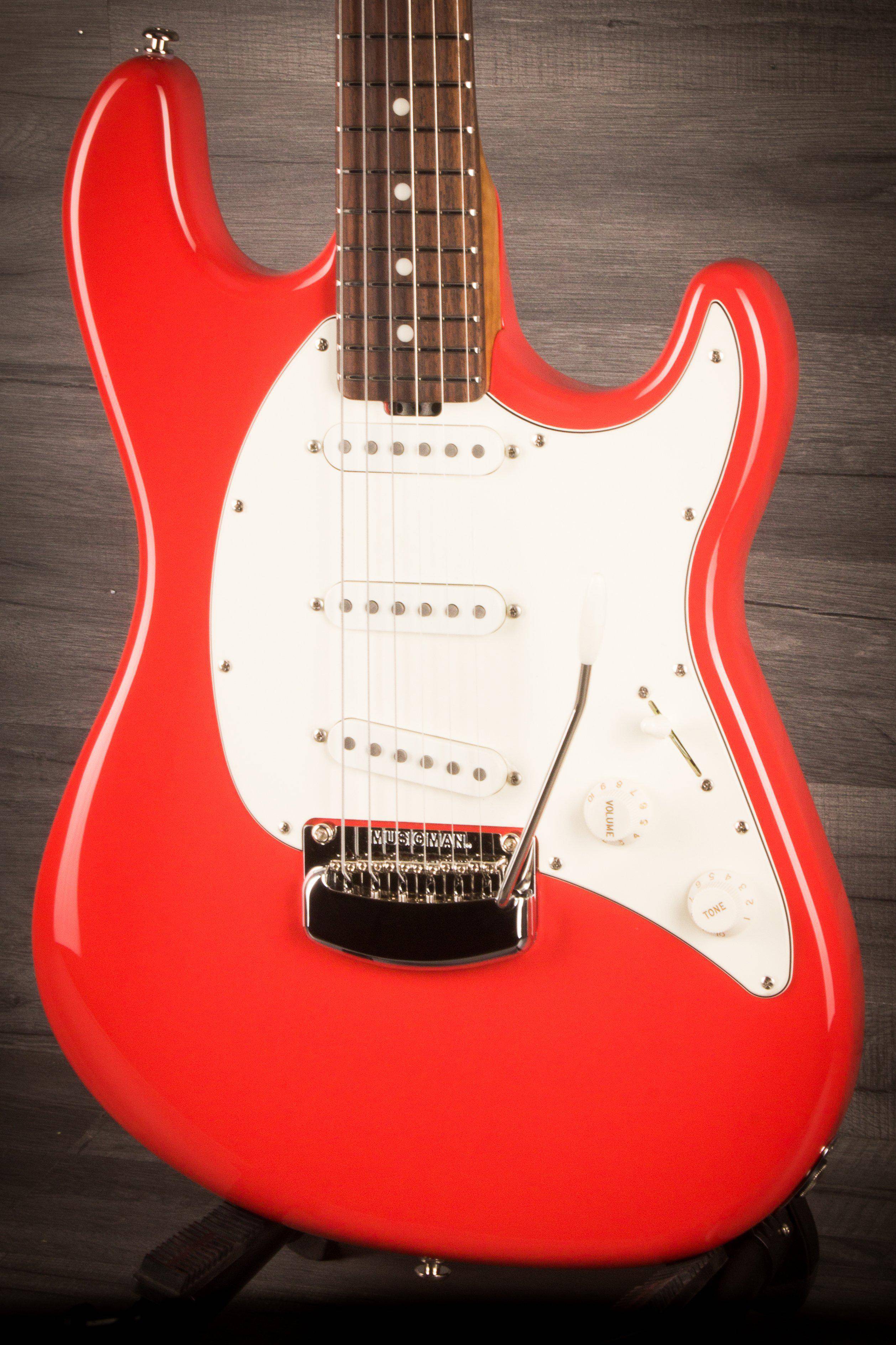 MusicMan Cutlass Electric Guitar - Coral Red