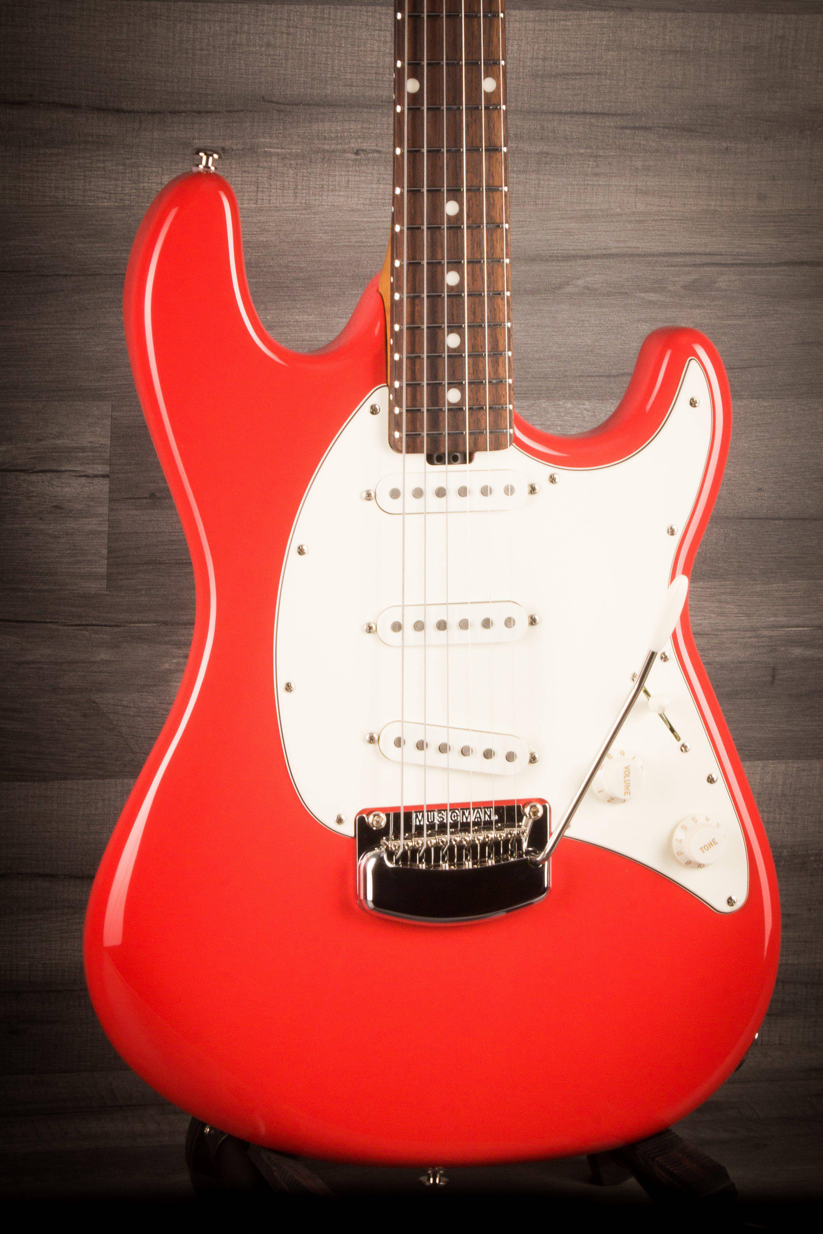 MusicMan Cutlass Electric Guitar - Coral Red