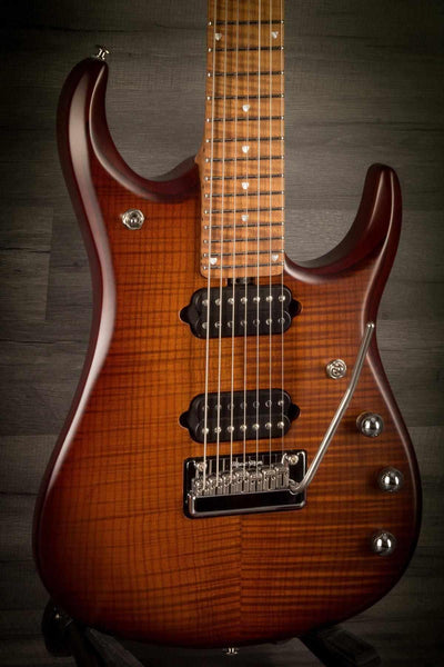 MusicMan JP15 7 String Sahara Burst Flame Maple