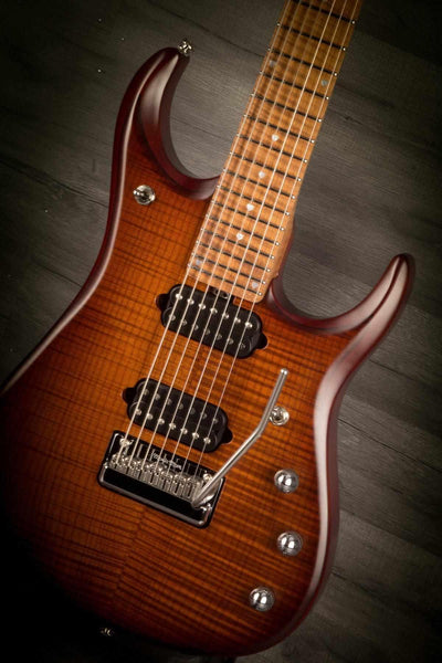MusicMan JP15 7 String Sahara Burst Flame Maple