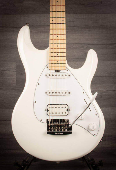 MusicMan Silhouette Special HSS Trem, White, Maple Neck