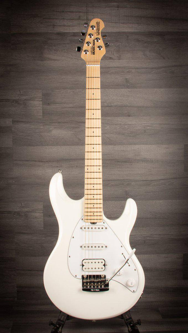 MusicMan Silhouette Special HSS Trem, White, Maple Neck - MusicStreet