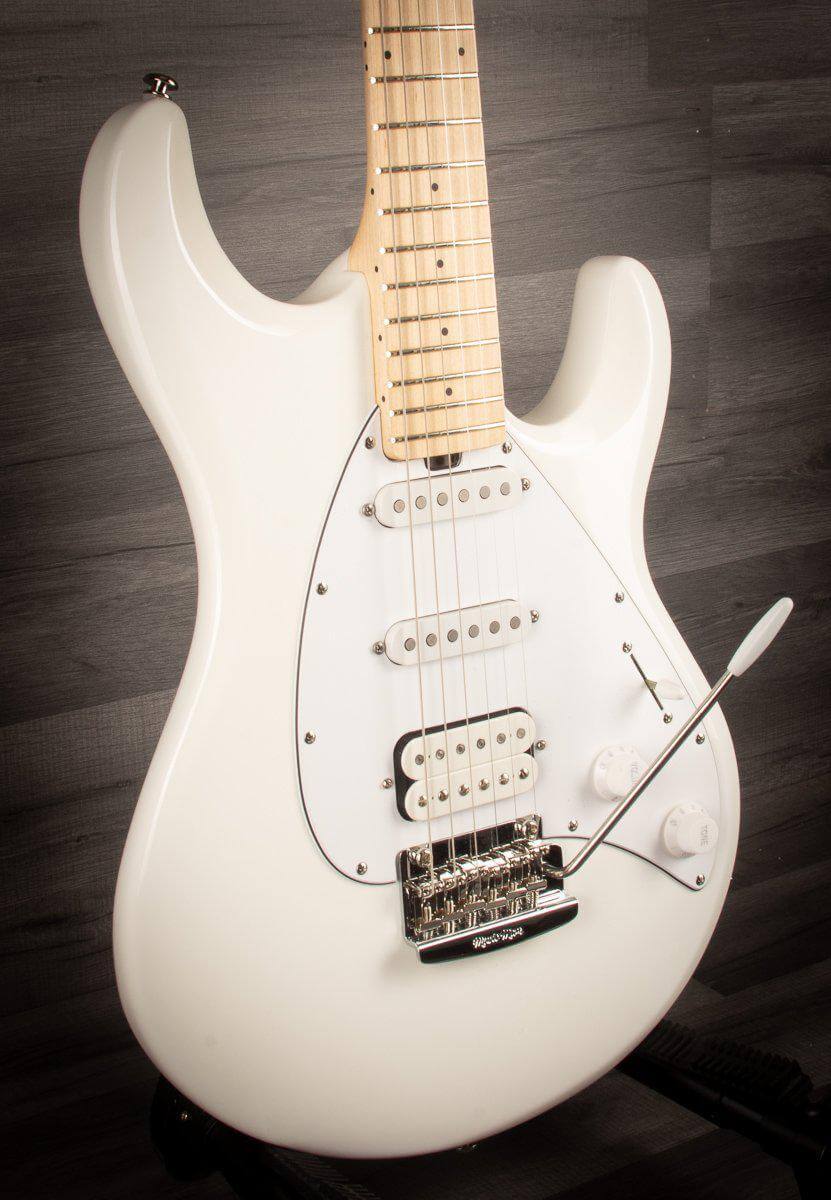 MusicMan Electric Guitar MusicMan Silhouette Special HSS Trem, White, Maple Neck