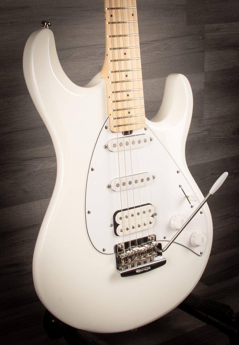 MusicMan Silhouette Special HSS Trem, White, Maple Neck