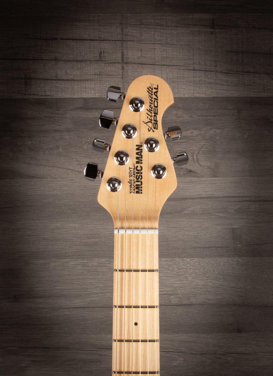 MusicMan Silhouette Special HSS Trem, White, Maple Neck