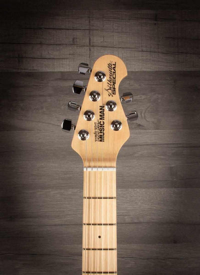 MusicMan Silhouette Special HSS Trem, White, Maple Neck