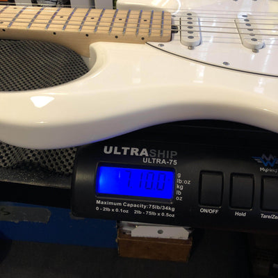 MusicMan Silhouette Special HSS Trem, White, Maple Neck