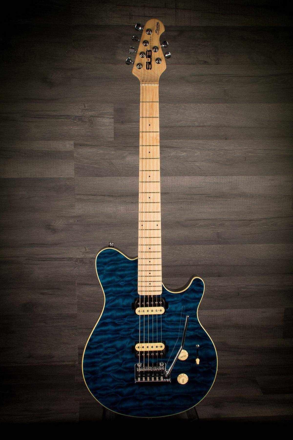 MusicMan Sterling SUB AX3 - Transparent Blue