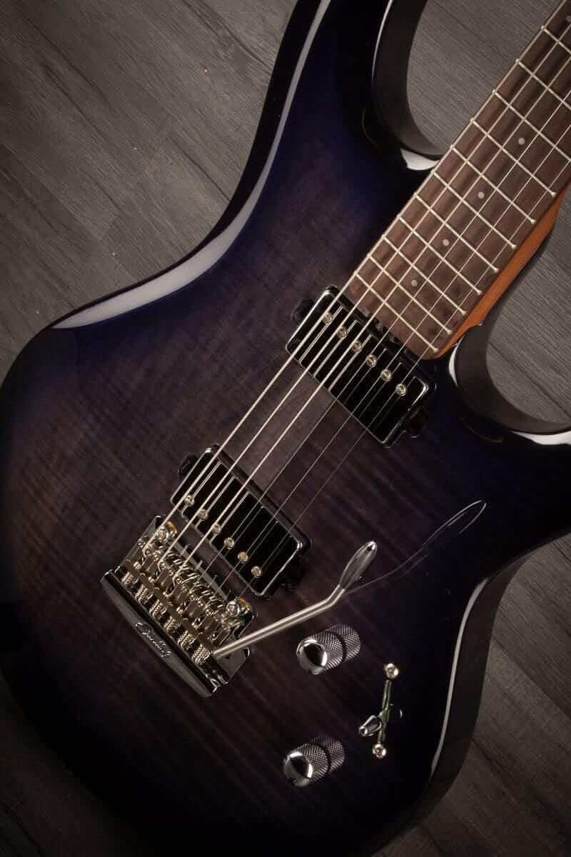 Sterling by Music Man Luke - Flame Top Blueberry Burst