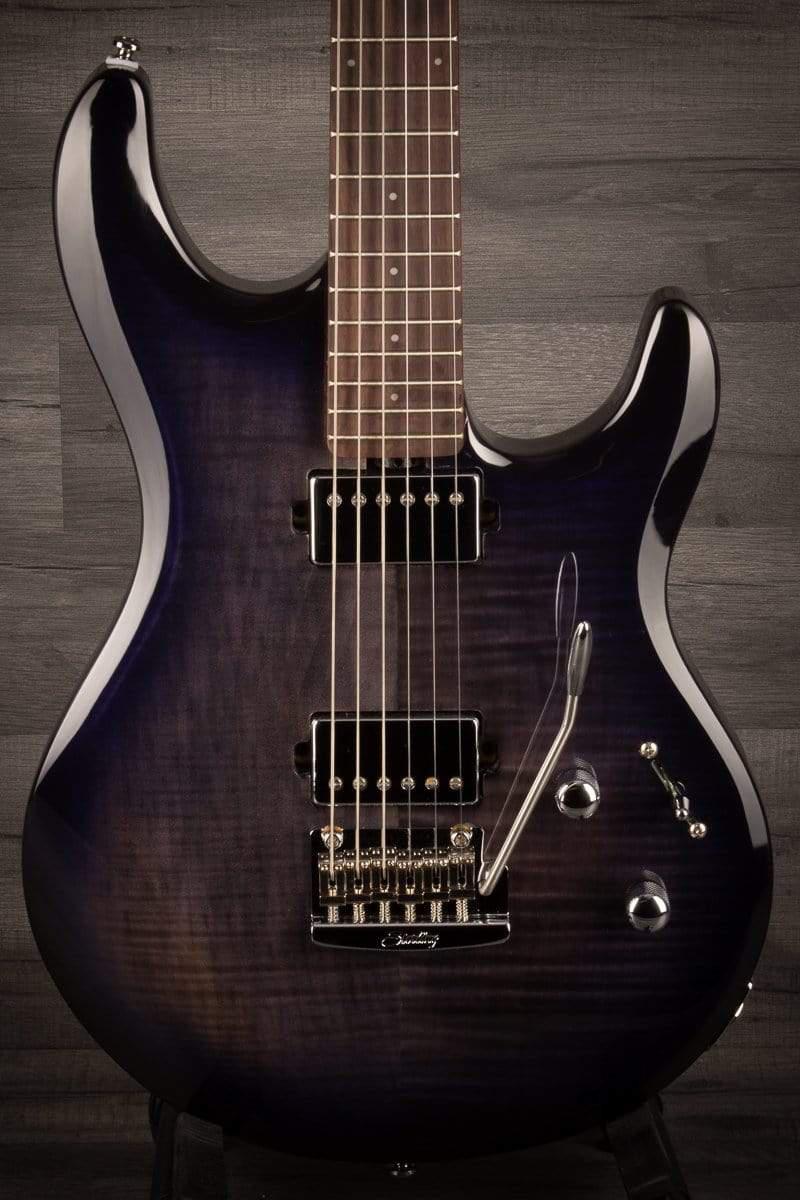 Sterling by Music Man Luke - Flame Top Blueberry Burst