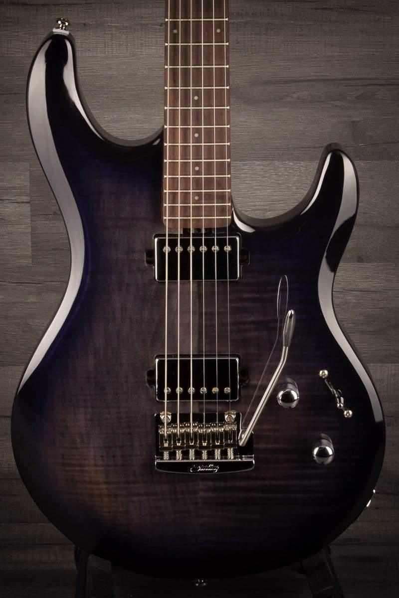 Sterling by Music Man Luke - Flame Top Blueberry Burst