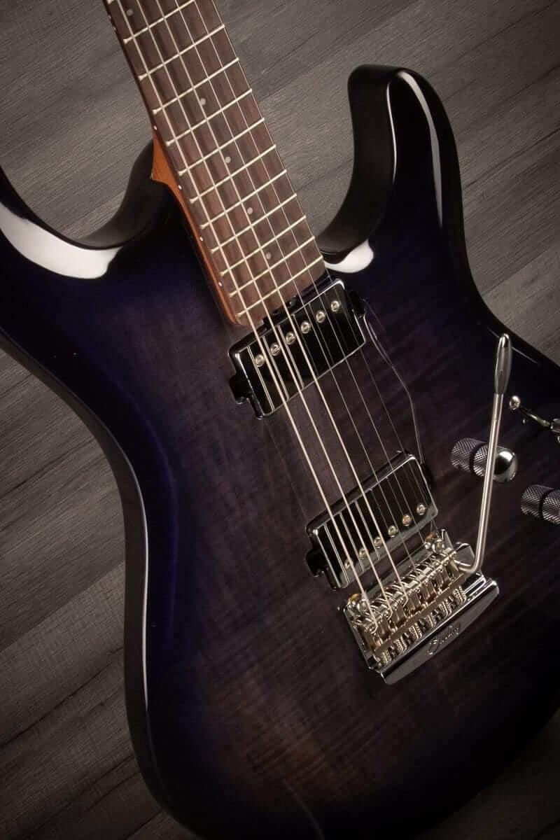 Sterling by Music Man Luke - Flame Top Blueberry Burst