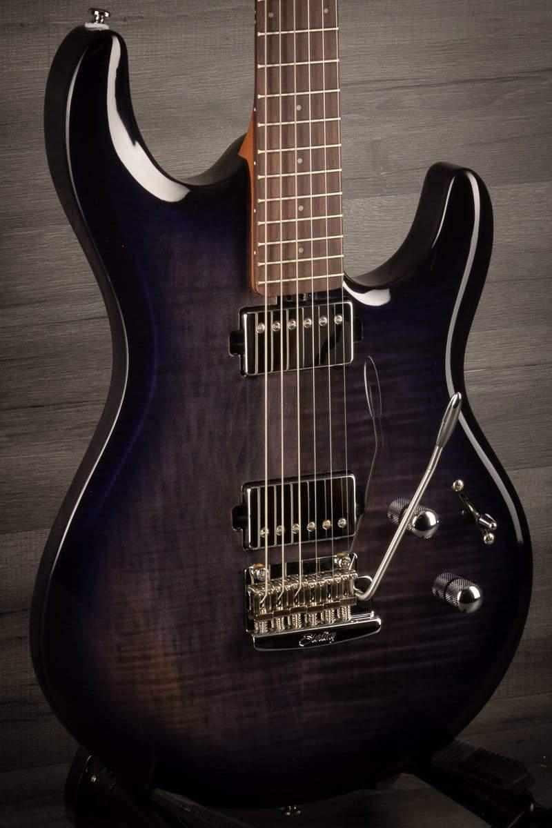 Sterling by Music Man Luke - Flame Top Blueberry Burst