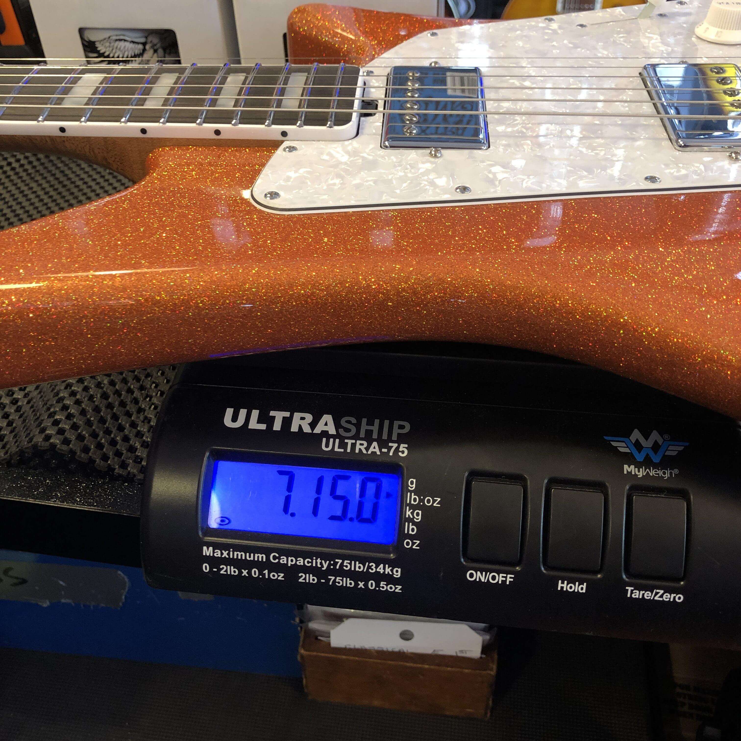 USED - Music Man BFR Albert Lee HH - Orange Crush Sparkle