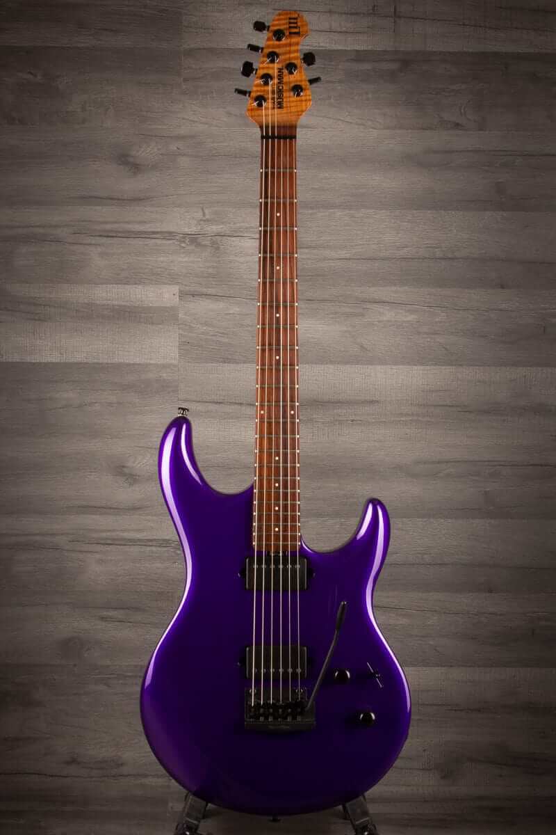 MusicMan Electric Guitar USED - Music Man Luke III HH Firemist Purple - Roasted Maple Neck