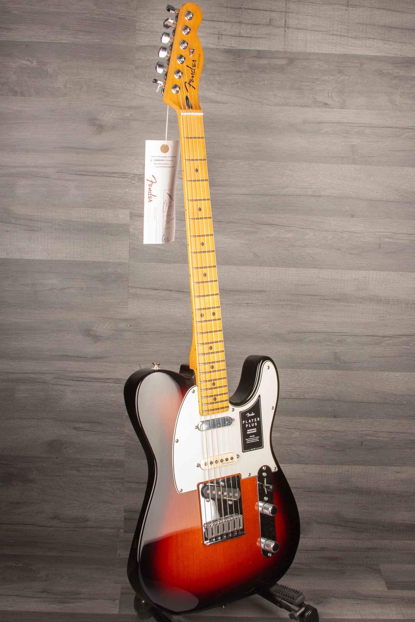 Fender Player Plus Nashville Telecaster MN - Three Tone Sunburst - MusicStreet