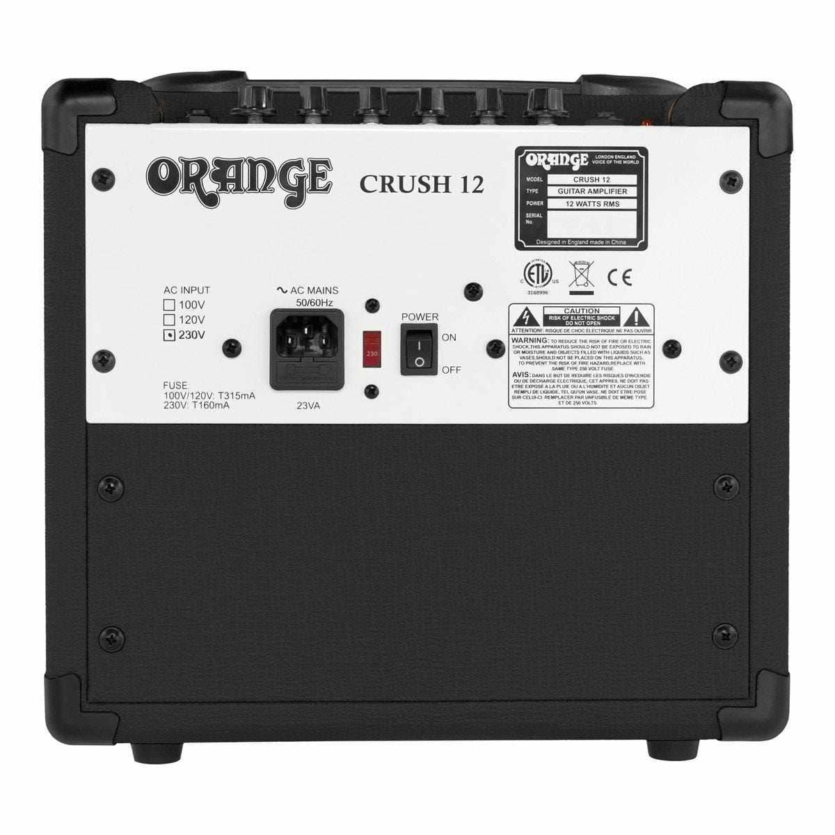 Orange Crush 12 Combo - Black Guitar Amplifier