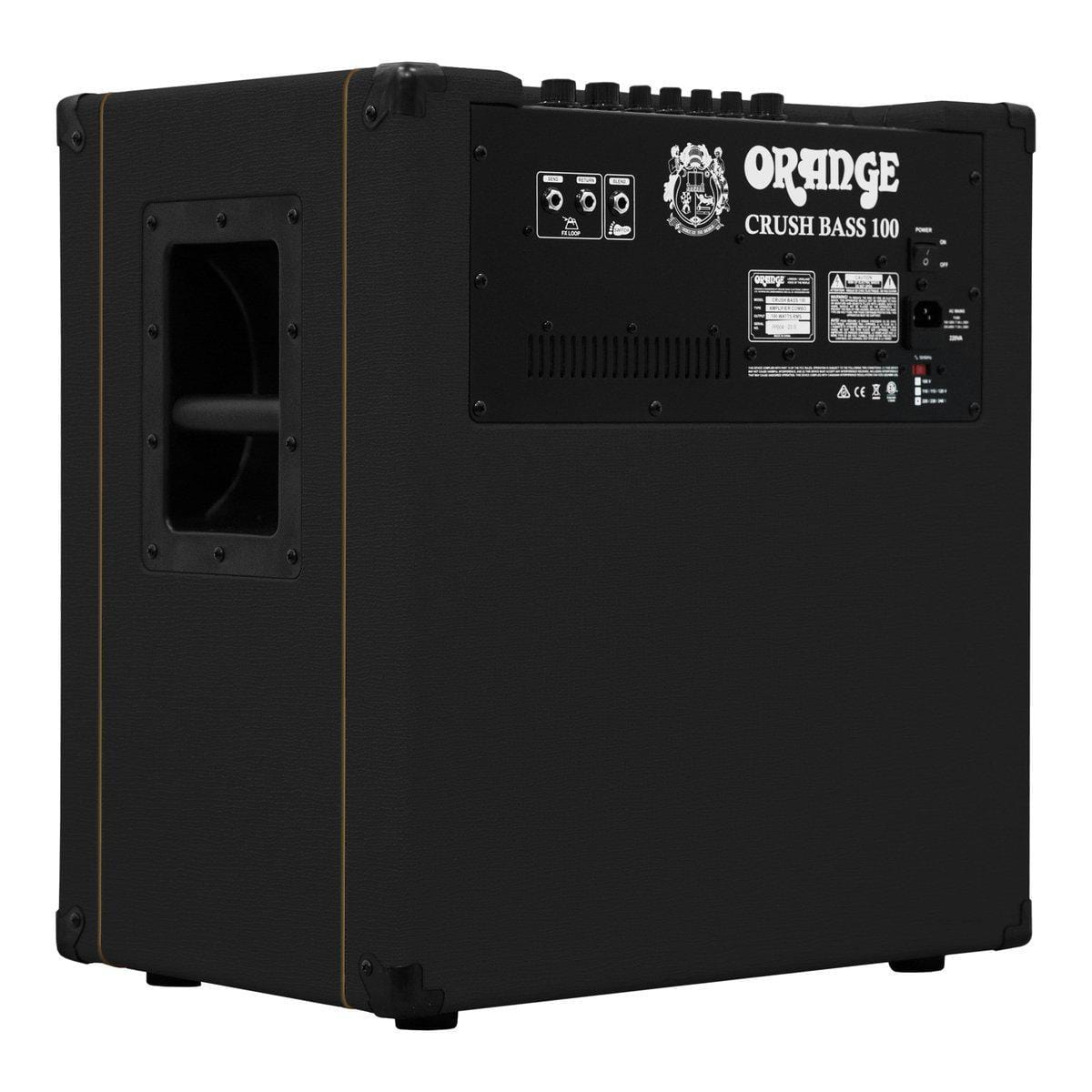 Orange Guitar Amplifier - Crush Bass 100 Combo (Black)