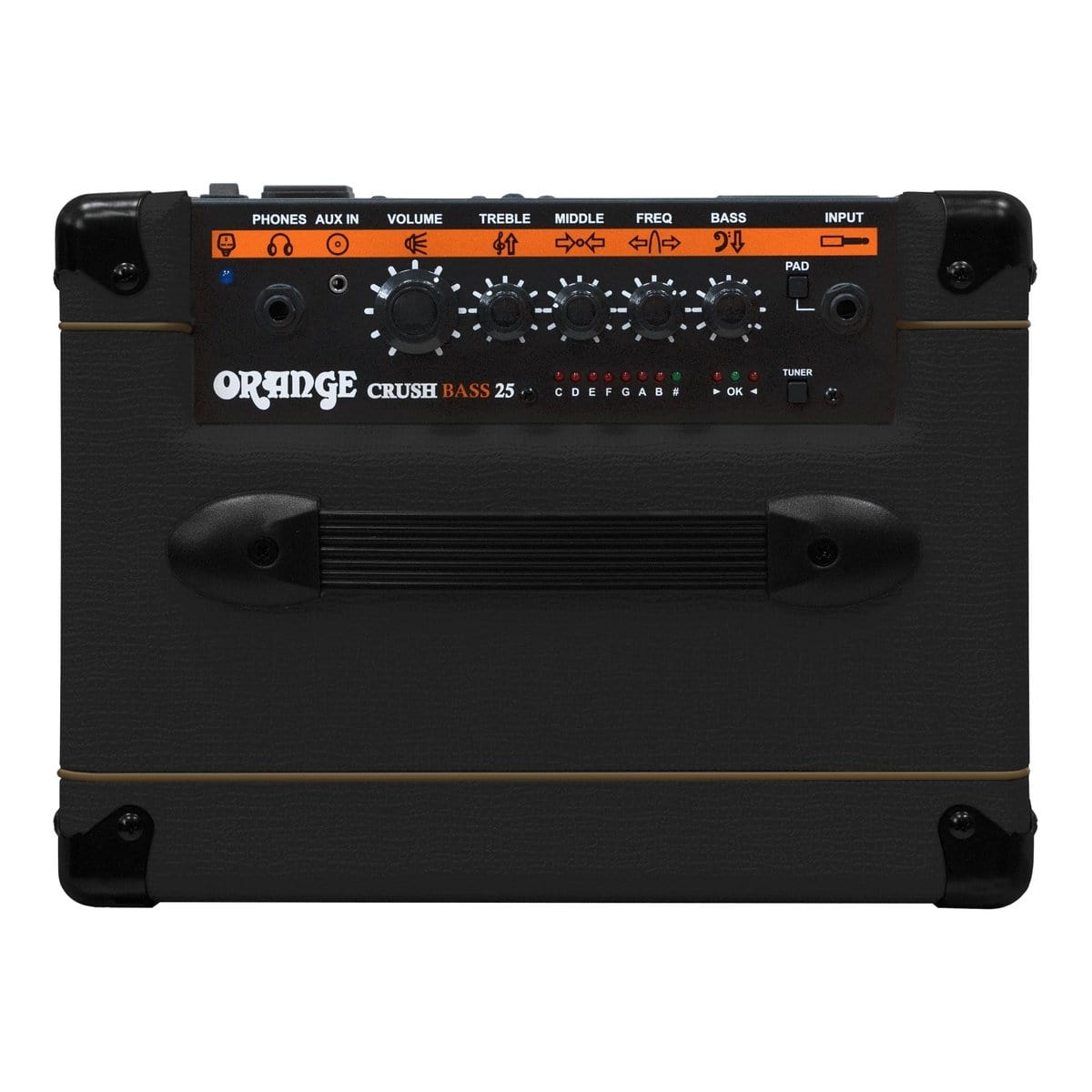 Orange Crush Bass 25 Combo Guitar Amplifier, Black