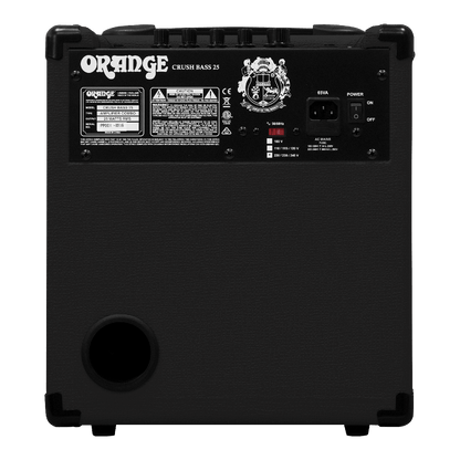 Orange Crush Bass 25 Combo Guitar Amplifier, Black