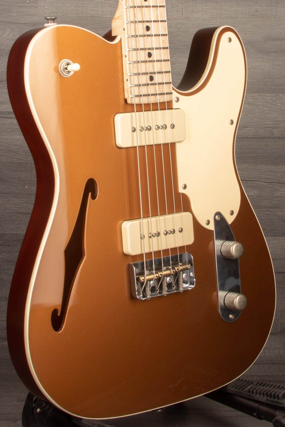 Patrick James Eggle 'OZ Thinline Electric Guitar - Firemist Gold s#30948