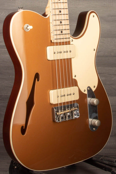 Patrick James Eggle 'OZ Thinline Electric Guitar - Firemist Gold s#30948