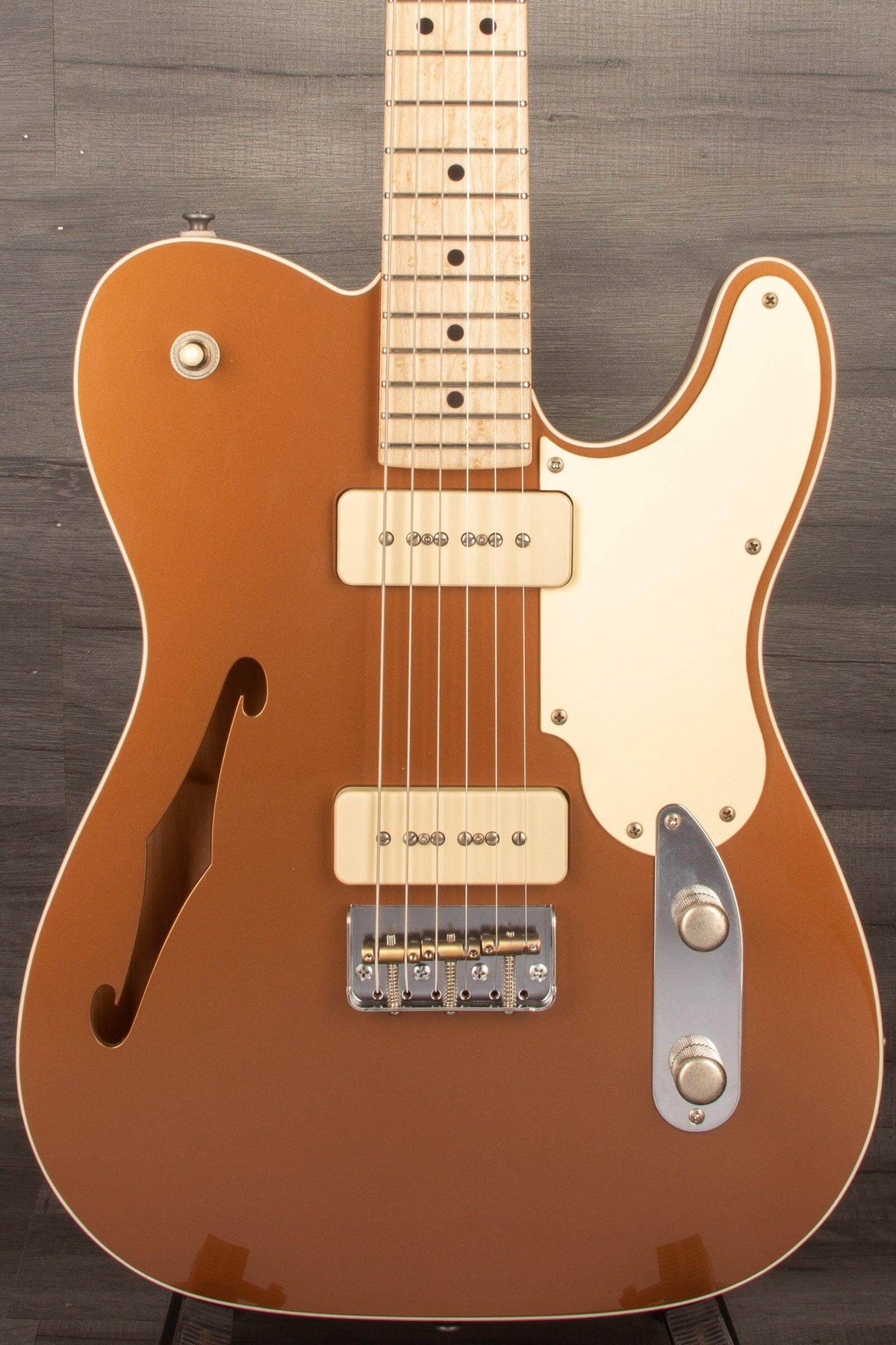 Patrick James Eggle 'OZ Thinline Electric Guitar - Firemist Gold s#30948
