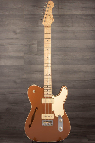 Patrick James Eggle 'OZ Thinline Electric Guitar - Firemist Gold s#30948