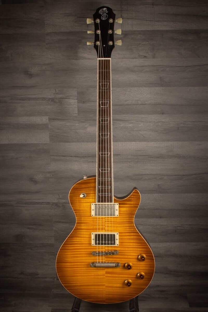 Patrick James Eggle Macon Carved Top - Faded Tobacco Burst