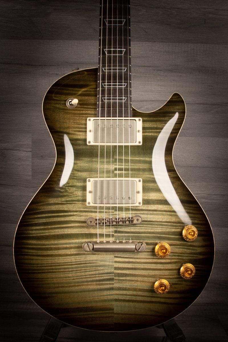 Patrick James Eggle Macon Carved Top -Forest Green Burst