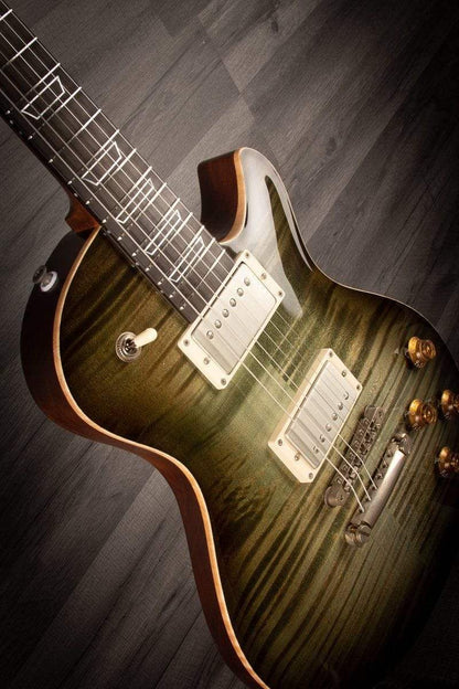 Patrick James Eggle Macon Carved Top -Forest Green Burst